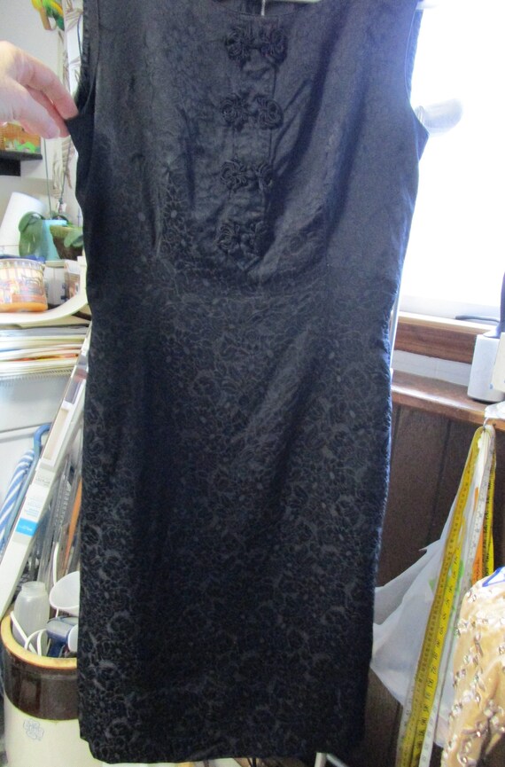 Vintage Silk Floral Sheath Dress