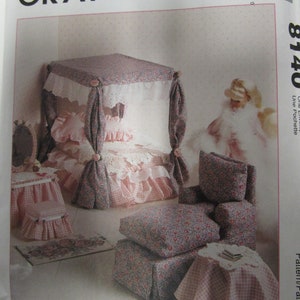 McCalls Crafts 8140 12&quot; Doll Furniture accessory pattern, UNCUT