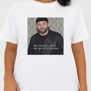 Comfort Colors® Baker Mayfield God Forbid A White Boy Get A Lil Motion T Shirt, Baker Mayfield Funny Quotes T-Shirt, Funny Viral Meme Shirt