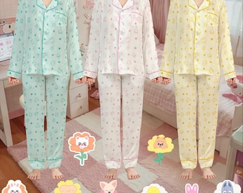 Ensemble de pyjama Straykids, mignons pyjama Stray Kids SKZoo, vêtements de nuit Stray Kids Domin ATE World Tour 2025, produits dérivés SKZ, pyjama Stray Kids Kpop,