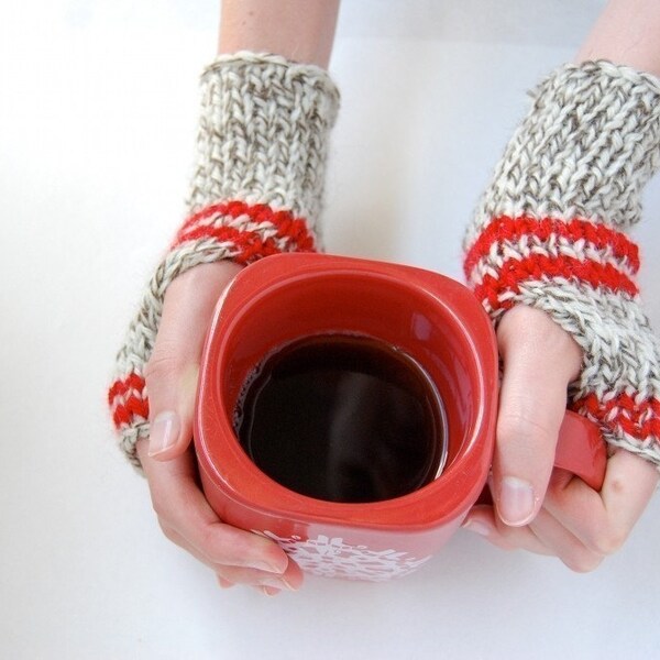 Sock Monkey Wrist Warmers