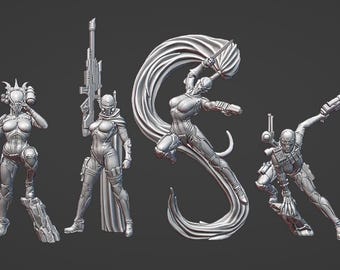 Sci-Fi Sonderkommando Squad of 4