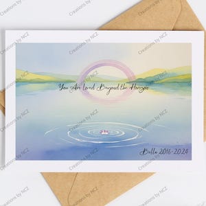 Affiche commémorative personnalisée pour animaux de compagnie – carte de condoléances sous forme de fichier numérique avec nom et date – souvenir de chien ou de chat à imprimer
