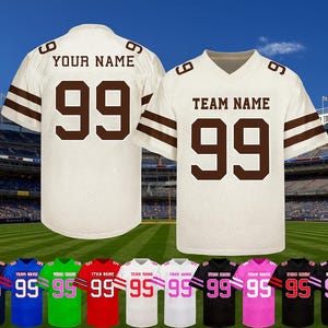 Custom Embroidered Football Jersey: Personalized Sports Shirt for All Ages