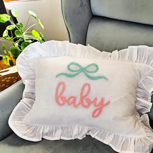 Custom Embroidered Pillow Case, Personalized Gift, Home Decor, Anniversary Gift, Birthday Gift, Custom Throw Pillow, Pillow for Living room
