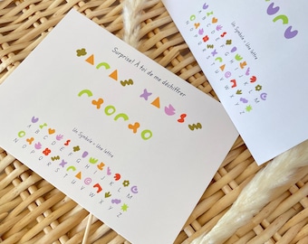 Future uncle: pregnancy announcement game, card to fill in