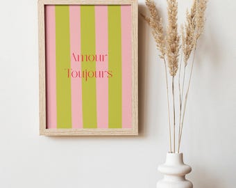 Illustrated poster "Love Forever", A4 format