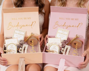 Personalized Bridesmaid Proposal Gift Box,Custom Name Bridesmaid Gifts Box,Bridal Party Gift Box,Will You Be My Bridesmaid,Bridal Shower Box
