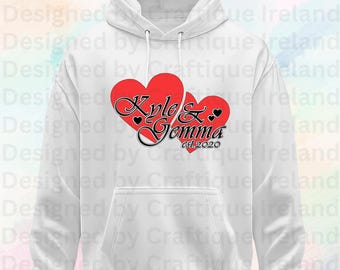 Couple T-Shirt, Hoodie | Just married | Anniversary | Engagement | Valentines Gift