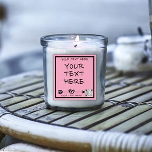 Personalised QR Code Sticker | Custom Label | DIY Candle Sticker