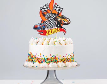 Personalised Cake Topper | Cupcake Toppers, Car Themed, Kids Custom Birthday Party | DIY
