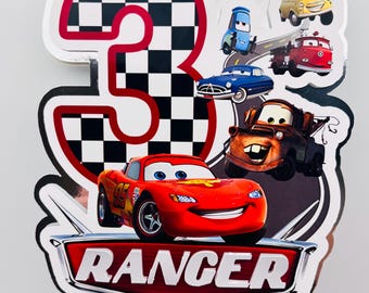 Personalised Cake | Cupcake Toppers, Car Themed, Kids Custom Birthday Party | DIY