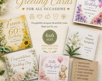 Custom Made Cards for all occasions