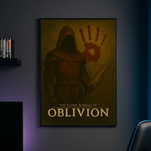 Dark Brotherhood Poster – Elder Scrolls Oblivion Art Print | “We Know” Vintage Gaming Decor