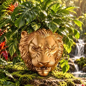 Pot de Fleur Tête de Lion