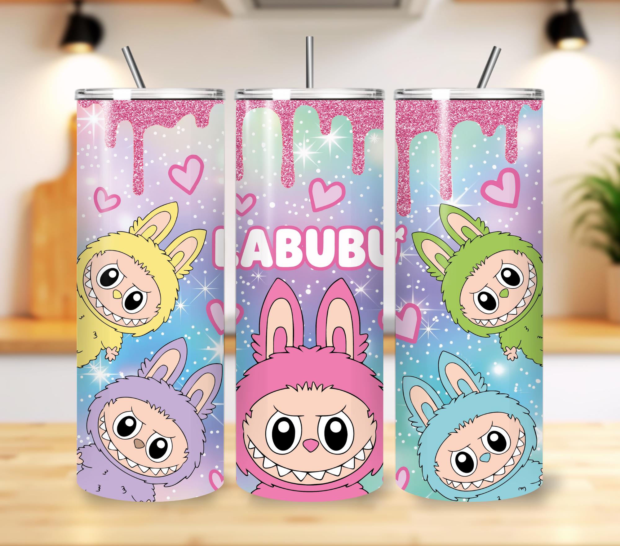 Bicchiere sottile da 20 once con personaggi dei cartoni animati rosa alla moda in formato PNG, Bicchiere da 20 once con personaggi dei cartoni animati divertenti in formato PNG, Bicchiere da 20 once con personaggi dei cartoni animati, Bicchiere da 20 once con bambole in formato PNG