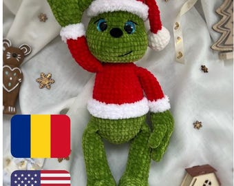 Crochet Grinch Amigurumi Pattern: Holiday Toy (PDF Pattern)