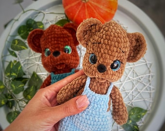 Bear Benny Crochet Pattern PDF: Amigurumi Bear