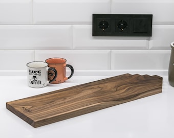 Kitchen Cutting Board, Walnut or Oak Serving Board, Personalized Gift, Cheese & Charcuterie Tray XS-L