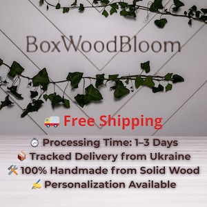 BoxWoodBloom handmade wooden glasses storage with free shipping