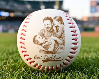 Personalisierter Baseball mit Gravur für Großvater, individuelles Vatertagsgeschenk, Bester Pop-Pop aller Zeiten