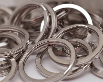 28mm Stainless Steel Split rings/Key rings-Qty 50