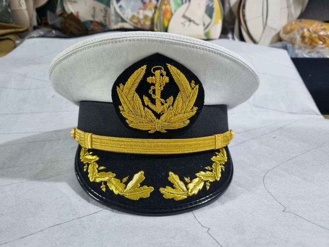 American Navy Captain Cap - Etsy