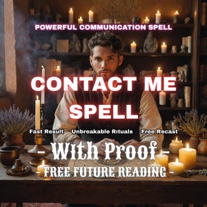 Contact Me Spell for Love & Communication, Relationship Reconnection | Healing to Restore Connection and Attract Love