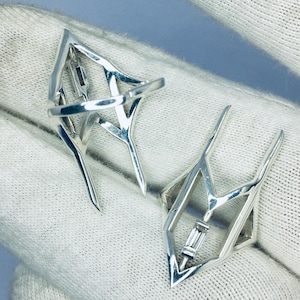 Nail Rings, Boho Women Ring Set, 925 Sterling Silver Midi Ring, Baguette Moissanite Nail Ring For Women, Christmas Gifting.