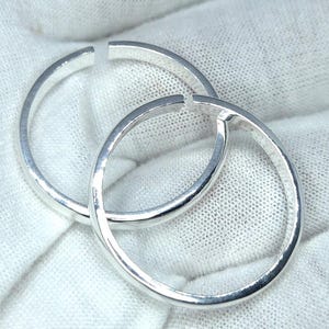 Round Toe Rings For Beaches And Summer, Adjustable Toe Ring For Women, 925 Sterling Silver.