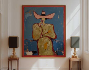 Last Call at the Ranch | Modern Western Cowgirl Wall Art Print | Martini Bar Decor | Statement Canvas Print