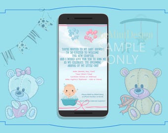 Invitation to the baby shower