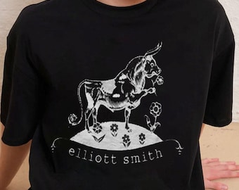 Elliott Smith Figure 8 Vintage TShirt, Elliott Smith Either/Or Indie Folk 90s Tee, Elliott Smith XO Roman Candle 90s Band Shirt