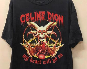 Celine Dion My Heart Will Go On Vintage TShirt, Celine Dion Retro TShirt Unisex Graphic Tee, Celine Dion 90s Tee, Streetwear, gift for her 6