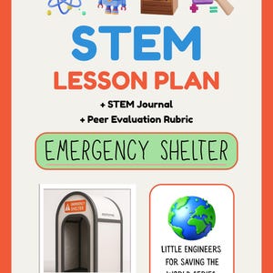Emergency Shelter STEM Lesson Plan - Little Engineers for Saving the World Series | Project Based Learning | Real-world STEM Challenge