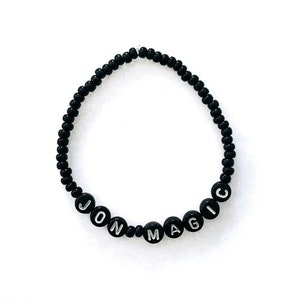 Choose Your Color! JON MAGIC (New Kids On The Block) Beaded Bracelet