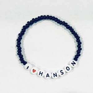 Choose Your Color! I LOVE HANSON Beaded Bracelet