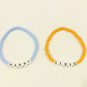 Choose Your Colors! HARRY & LLOYD (Dumb And Dumber) Beaded Friendship Bracelets