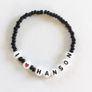 Choose Your Color! I LOVE HANSON Beaded Bracelet