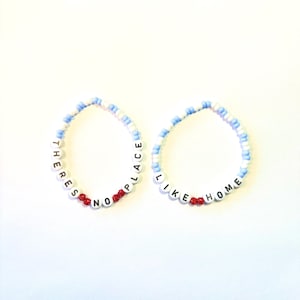 Choose Your Colors! THERE'S NO PLACE / LiKE HoME (The Wizard Of Oz) Beaded Friendship Bracelets
