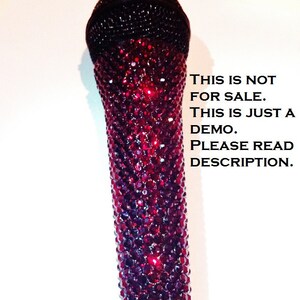 Made To Order CUSTOM Swarovski Crystal Microphone Please read the entire listing before purchase image 4