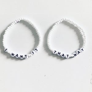 Choose Your Colors! I WANT IT / THAT WaY (Backstreet Boys) Beaded Friendship Bracelets