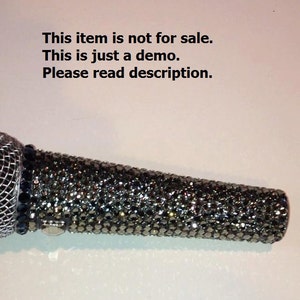 Made To Order CUSTOM Swarovski Crystal Microphone Please read the entire listing before purchase image 3