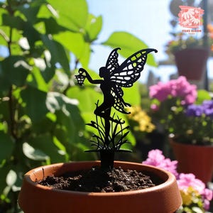 Fairy Garden Sculpture, Fairy Lawn Ornament, Decorative Lawn Stakes, Landscape Decor, Decorative Garden Decor