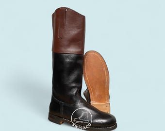 The Revolutionary war boot, The black boot with brown shaft , Continental Cavalier boot, Liberty Rider boot, The officer boot.