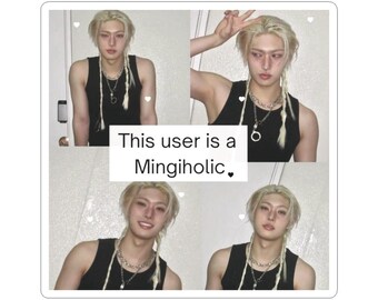 Mingiholic Photo Collage Sticker | Fandom Idol Fan Art Vinyl Decal