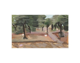 Olive Trees Puglia in white mat