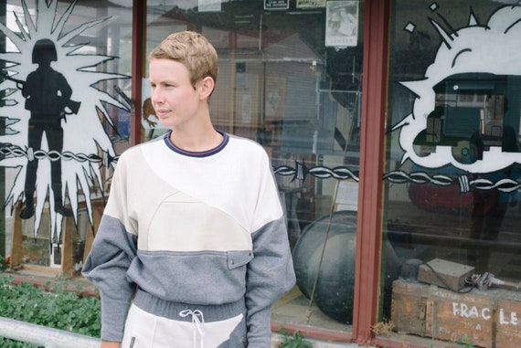 grey designer tracksuit