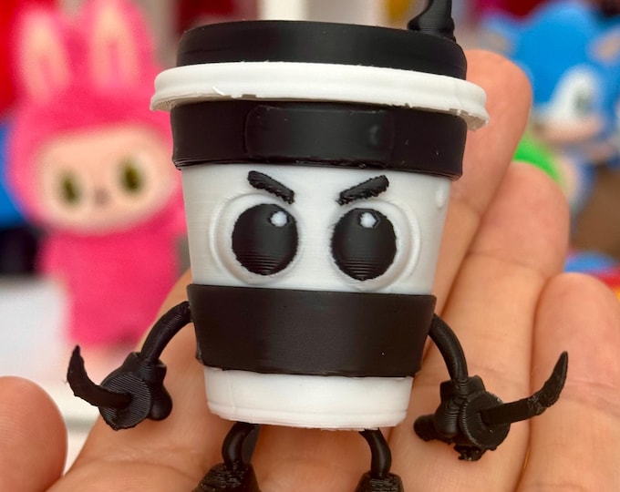 Cappuccino Assassin figure 8cm, Italian meme Brainrot Cappuccino Assassin the ninja coffee cup