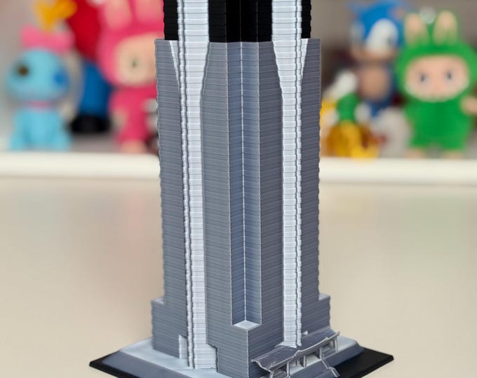 Model of the Nakatomi Plaza building from Bruce Willis's Die Hard movie.